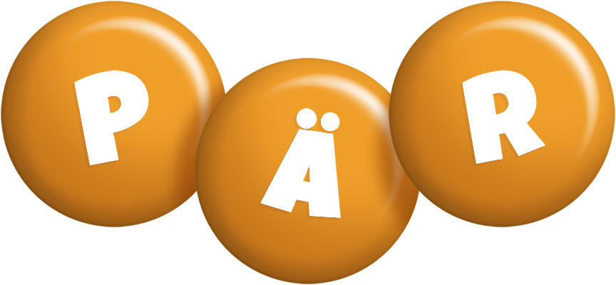 Pär candy-orange logo