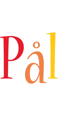 Pål birthday logo