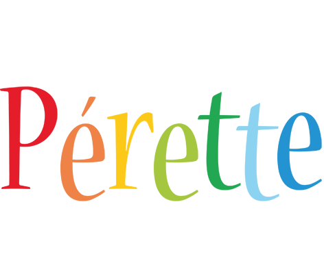 Pérette birthday logo