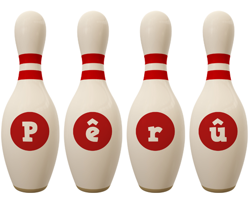 Pêrû bowling-pin logo