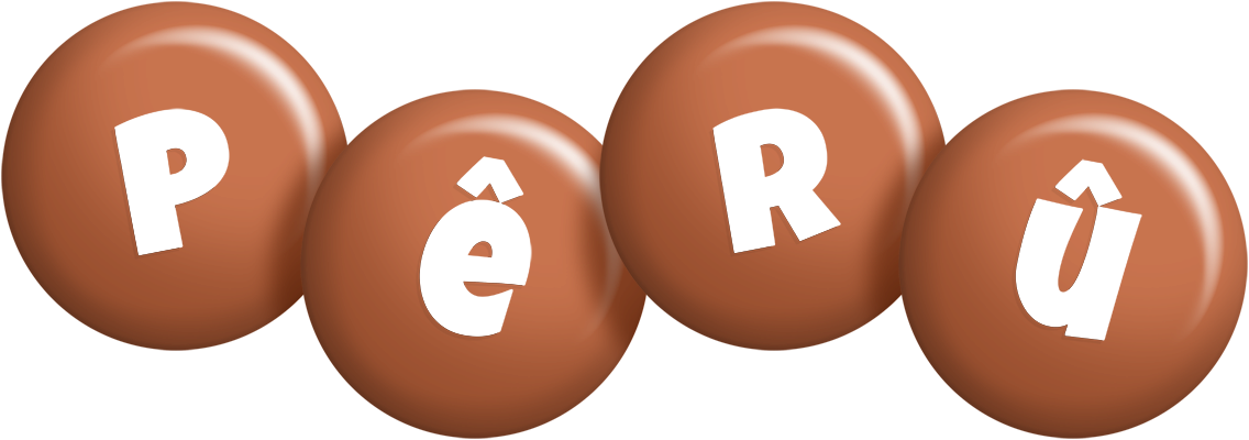 Pêrû candy-brown logo