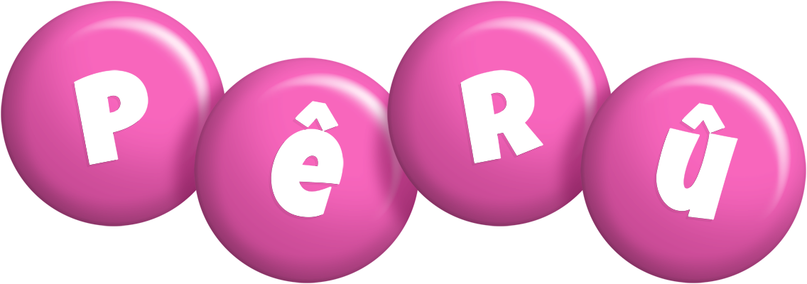 Pêrû candy-pink logo