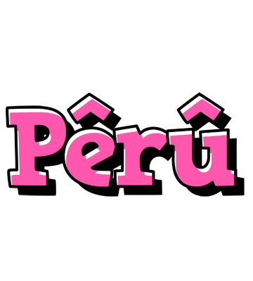 Pêrû girlish logo