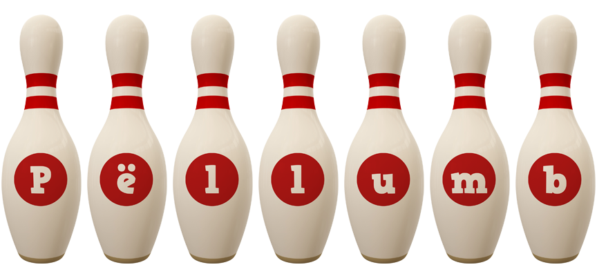 Pëllumb bowling-pin logo