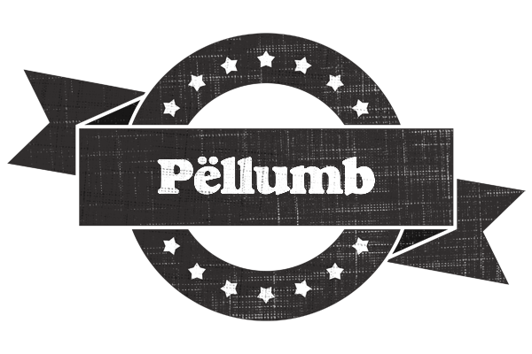 Pëllumb grunge logo