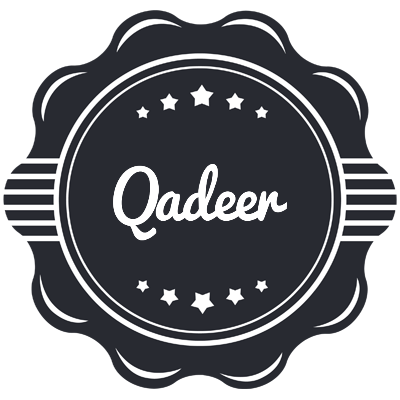 Qadeer badge logo