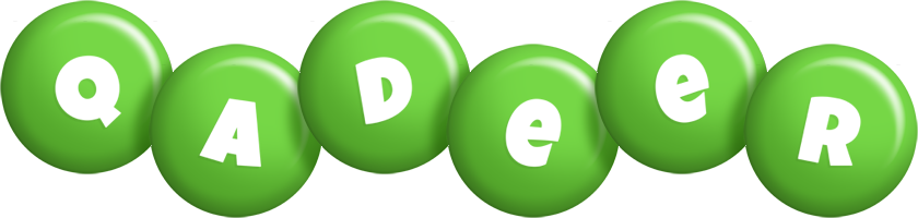 Qadeer candy-green logo