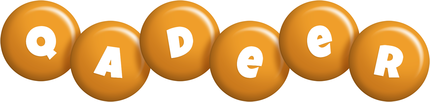 Qadeer candy-orange logo