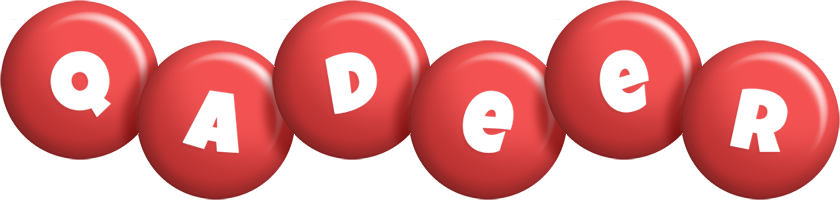 Qadeer candy-red logo