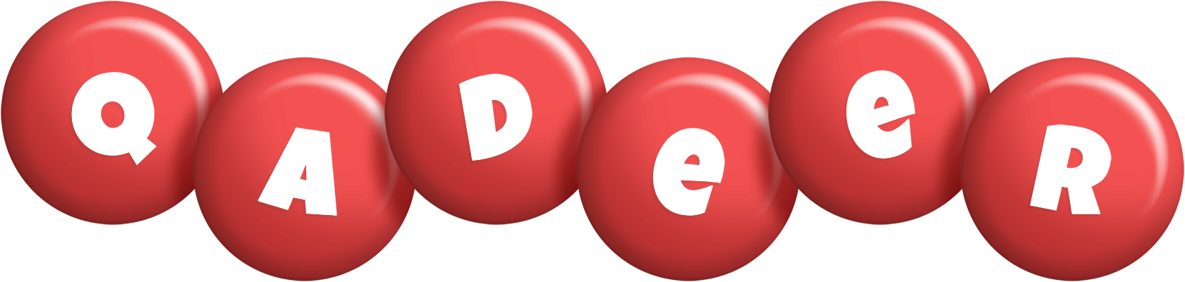 Qadeer candy-red logo