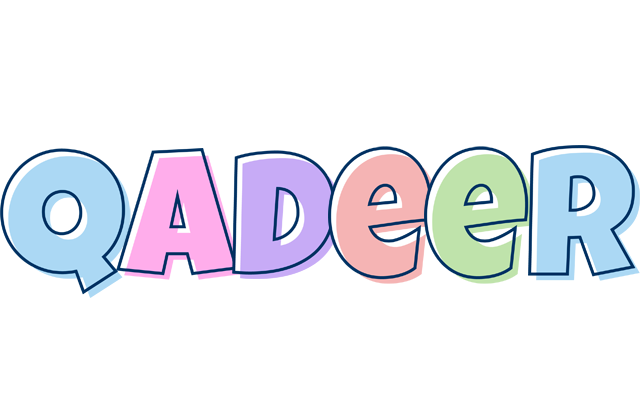 Qadeer pastel logo