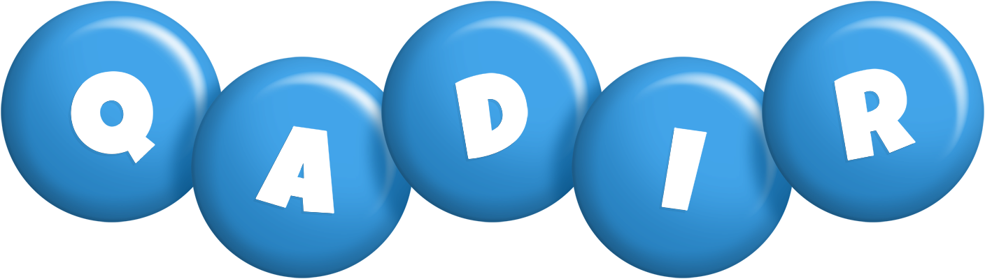 Qadir candy-blue logo