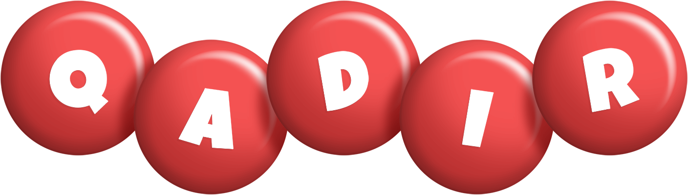 Qadir candy-red logo
