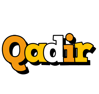 Qadir cartoon logo