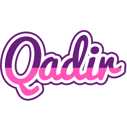 Qadir cheerful logo