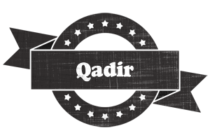 Qadir grunge logo