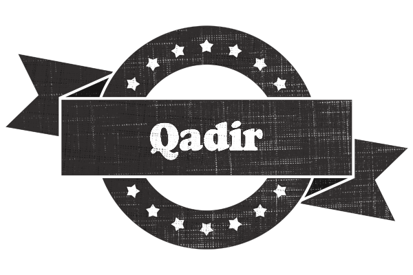 Qadir grunge logo