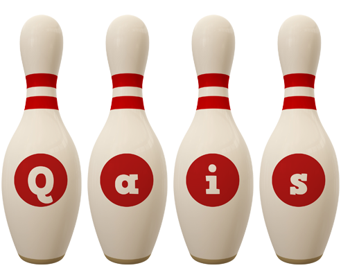 Qais bowling-pin logo