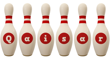 Qaisar bowling-pin logo