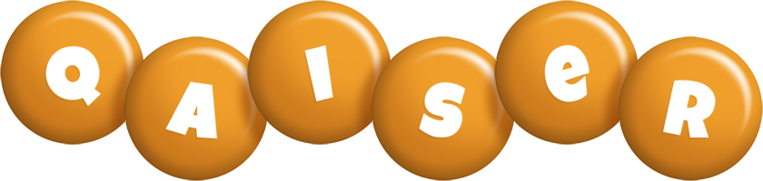 Qaiser candy-orange logo