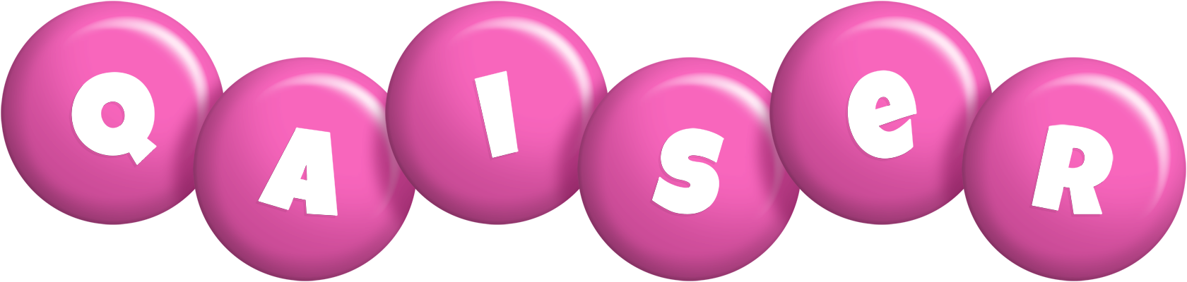 Qaiser candy-pink logo