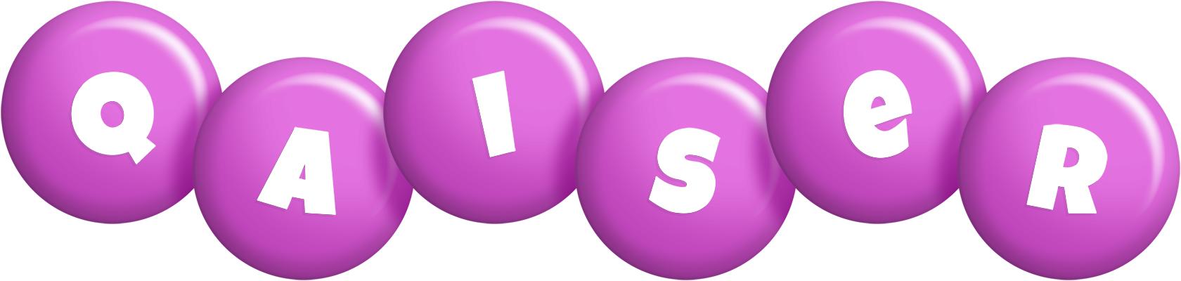 Qaiser candy-purple logo