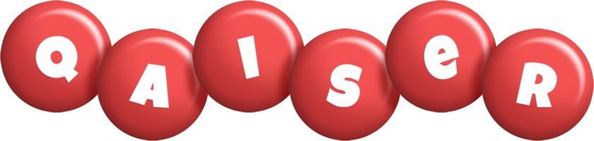 Qaiser candy-red logo
