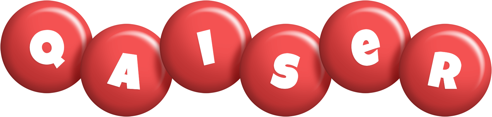Qaiser candy-red logo