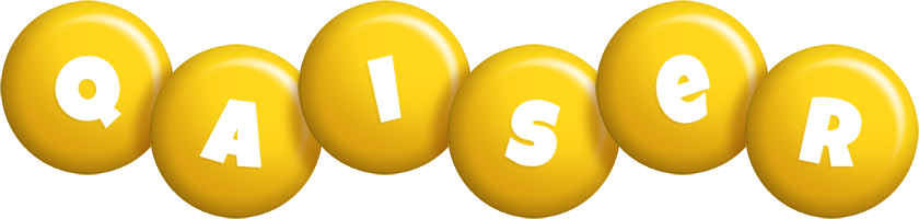 Qaiser candy-yellow logo