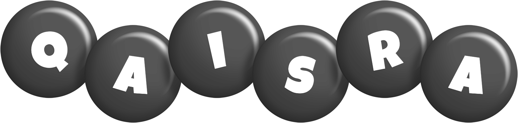 Qaisra candy-black logo