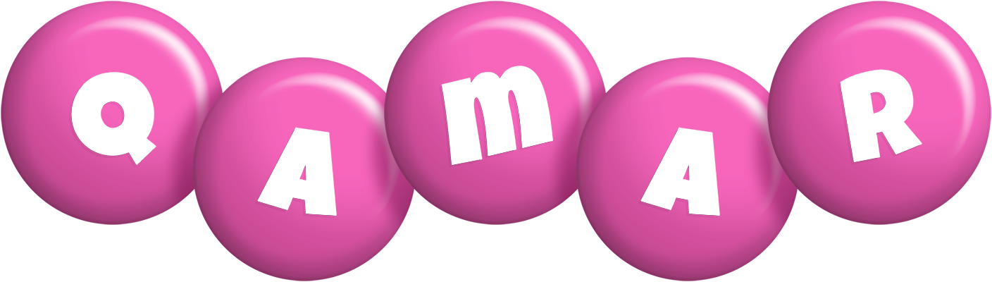 Qamar candy-pink logo