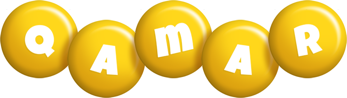 Qamar candy-yellow logo