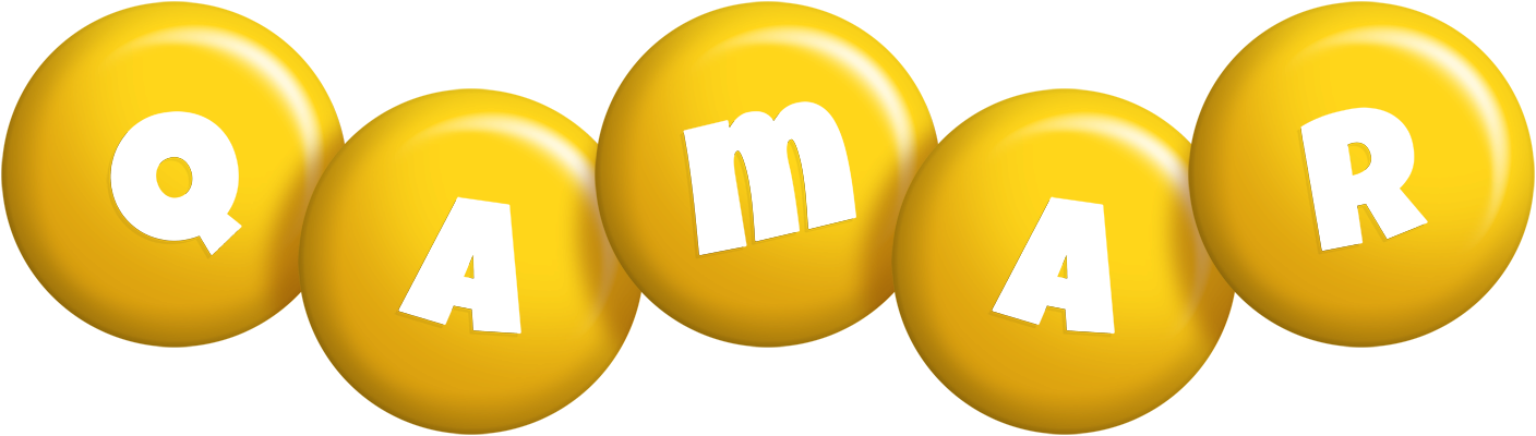 Qamar candy-yellow logo