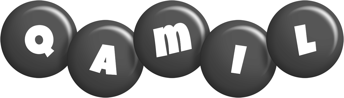 Qamil candy-black logo