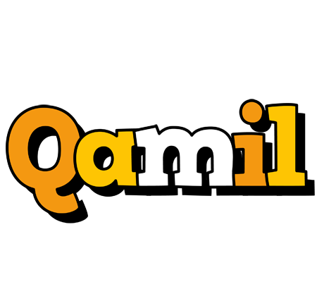 Qamil cartoon logo