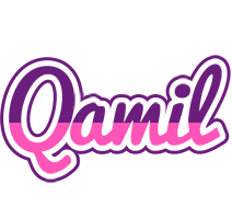 Qamil cheerful logo