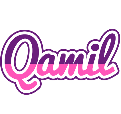 Qamil cheerful logo
