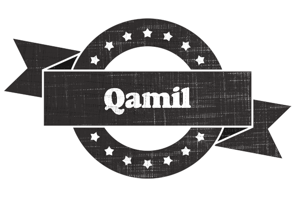 Qamil grunge logo
