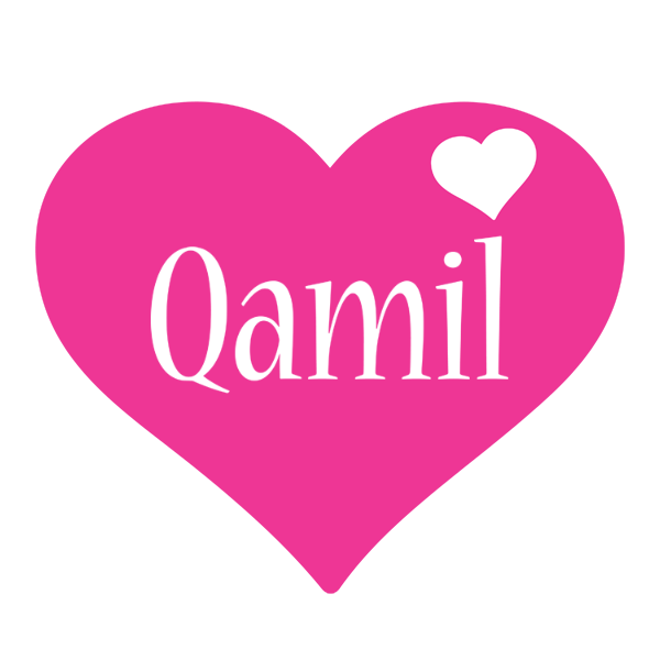 Qamil love-heart logo