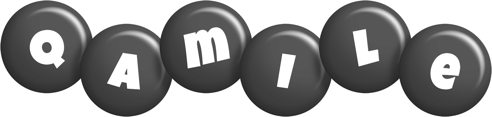 Qamile candy-black logo