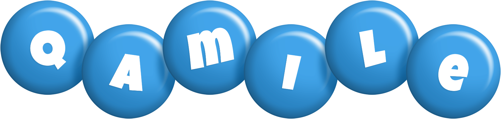Qamile candy-blue logo