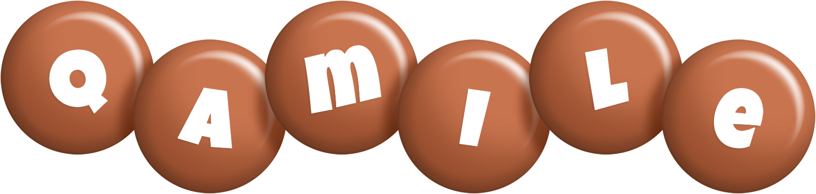 Qamile candy-brown logo