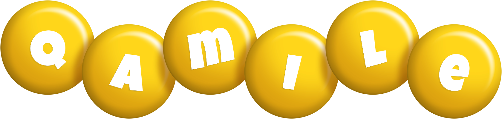 Qamile candy-yellow logo