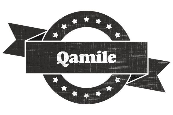 Qamile grunge logo