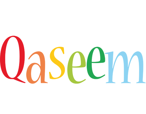 Qaseem birthday logo