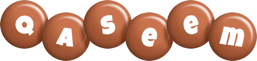 Qaseem candy-brown logo