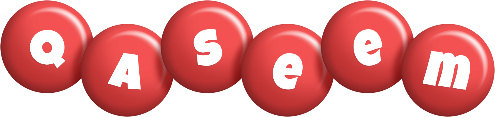 Qaseem candy-red logo
