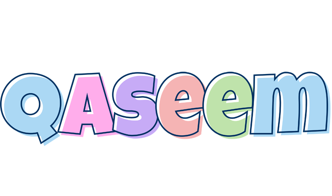 Qaseem pastel logo