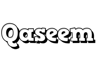 Qaseem snowing logo