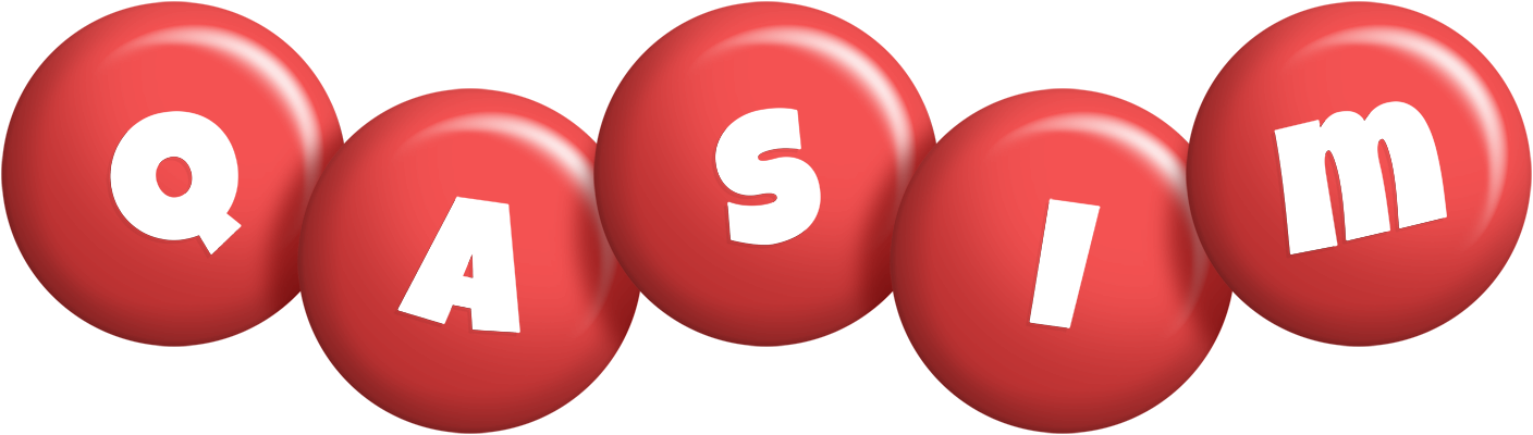 Qasim candy-red logo